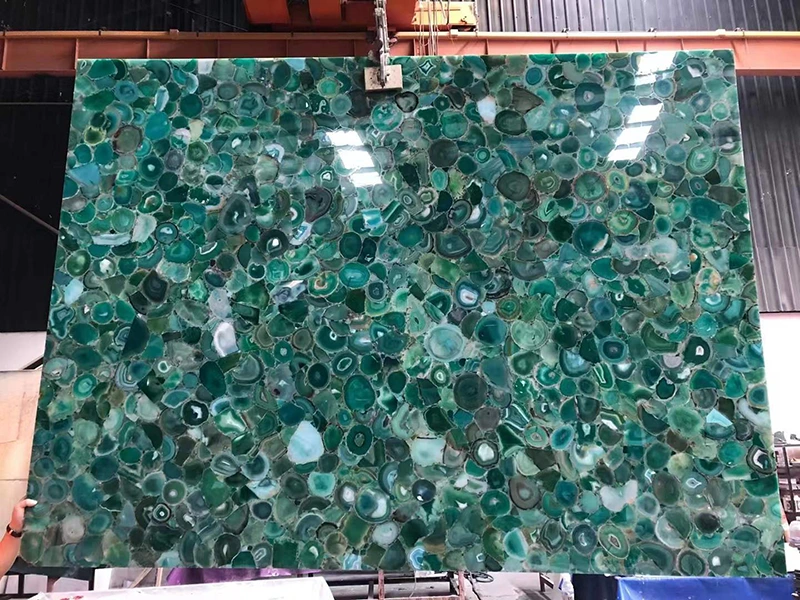 Green Agate Slabs