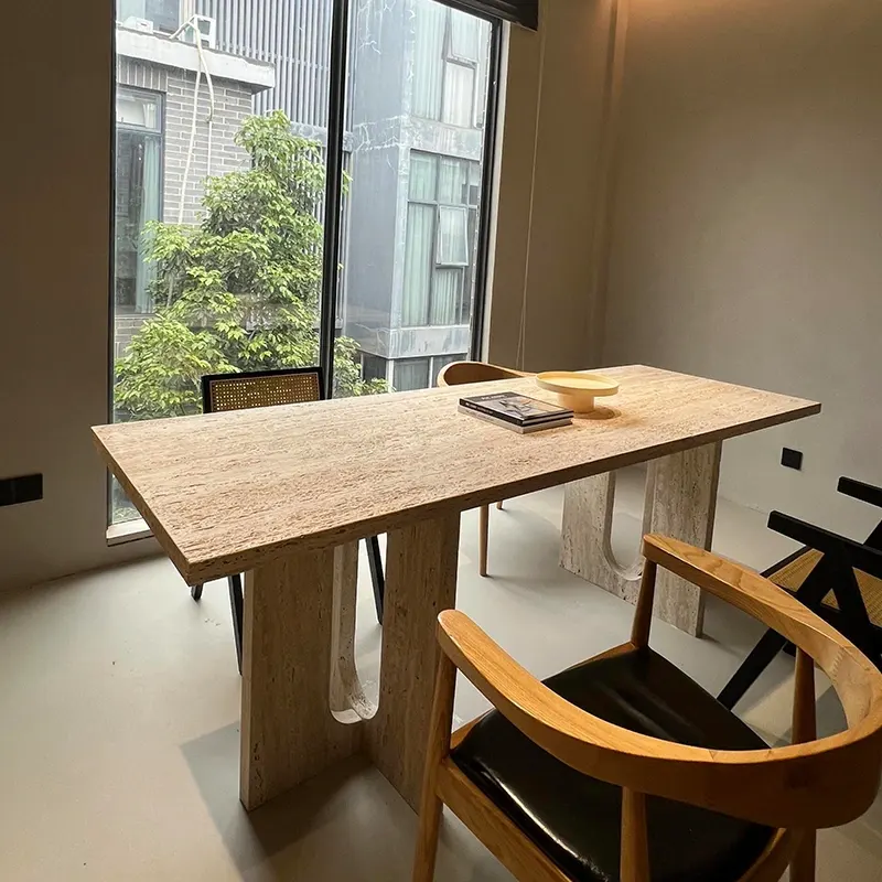 Super White Travertine Tables